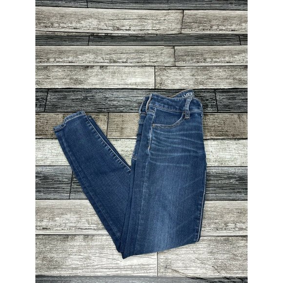 American Eagle Super Hi Rise Jegging Jeans Stretch - Picture 2 of 7